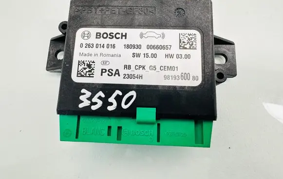 Peugeot Expert Other control units/modules 0263014016 00660657 9819360080