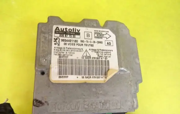 Peugeot 307 Airbag control unit/module 606877300 9654491180