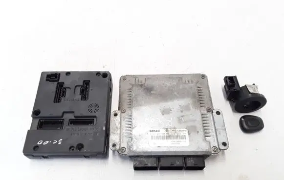 Renault Scenic I Engine ECU kit and lock set 