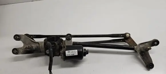 Front wiper linkage and motor