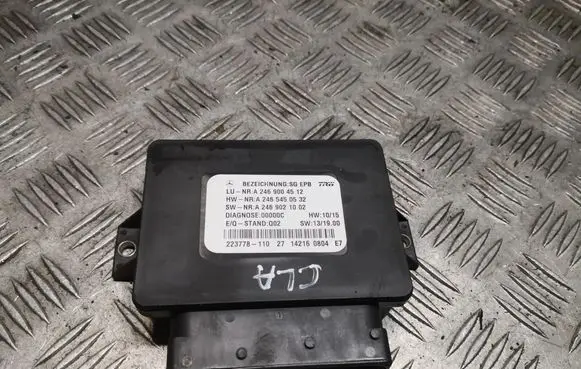 Mercedes-Benz CLA C117 X117 W117 Rear brake EMF control unit/module A2469004512 2469004512