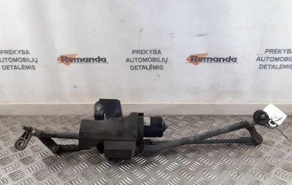 Front wiper linkage and motor