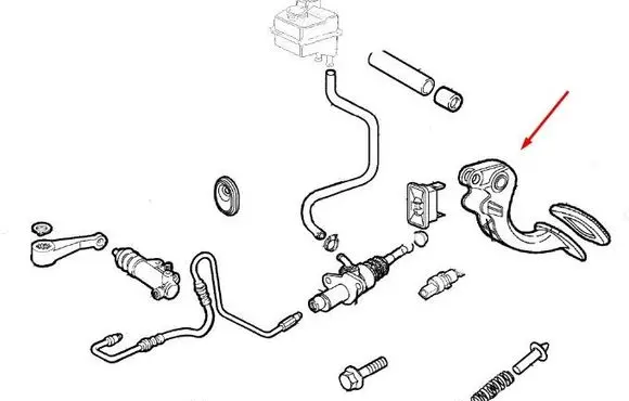 Fiat Doblo Clutch pedal 71717994