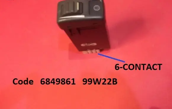 Volvo 850 Panel lighting control switch 6849861 99W22B