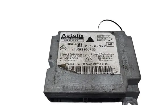 Citroen C5 Airbag control unit/module 9658177080 603481900