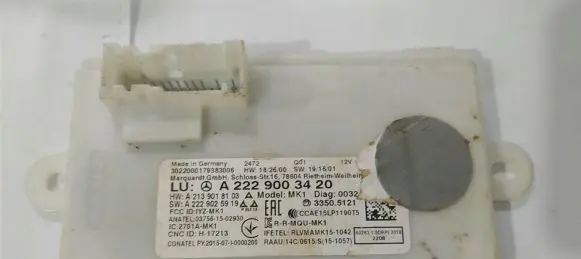Mercedes-Benz S W222 Keyless (KESSY) go control unit/module A2229003420 A2139018103