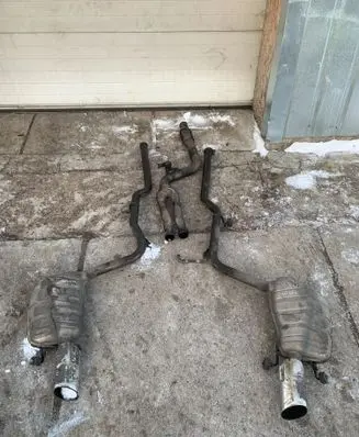 Mercedes-Benz C W204 Muffler/silencer A2044911701