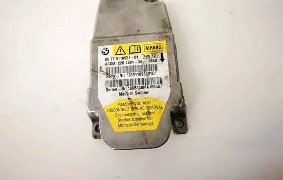 BMW 5 E60 E61 Airbag control unit/module 6577911893101 2204391-34