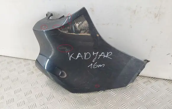 Rear bumper corner part panel trim