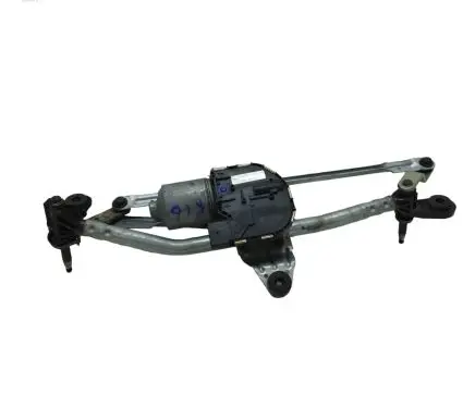Front wiper linkage and motor