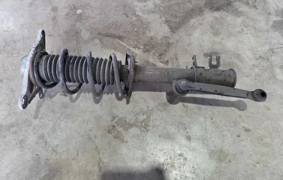 Rear shock absorber with coil spring