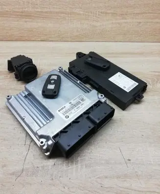 BMW 5 E60 E61 Engine ECU kit and lock set 7809941 9147195 69547222