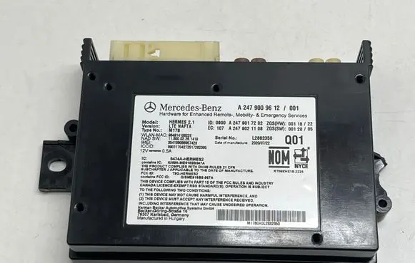 Mercedes-Benz A W177 Bluetooth control unit module A2479009612 A2479021108 A2479017202