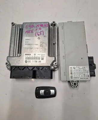 BMW 1 E81 E87 Engine ECU kit and lock set 7798180 0281012501