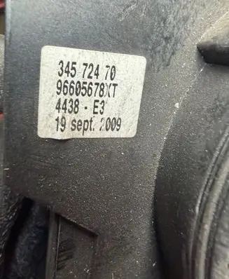 Citroen Berlingo Light switch 96605678XT 34572470 4438E3