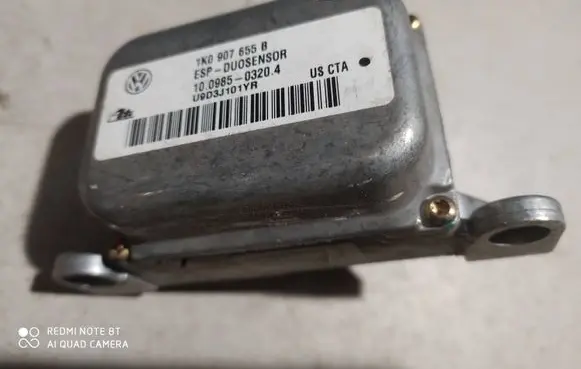 Volkswagen Golf V ESP acceleration yaw rate sensor 1K0907655B 10098503204