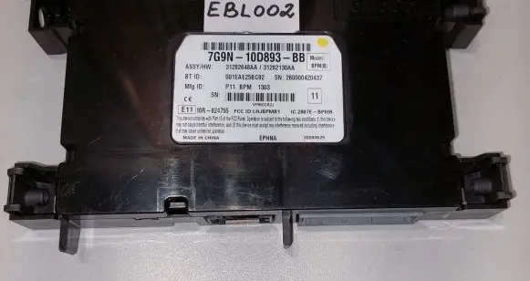 Volvo XC60 Bluetooth control unit module 31282648 7g9n-10d893-bb