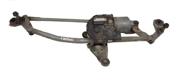 Front wiper linkage and motor
