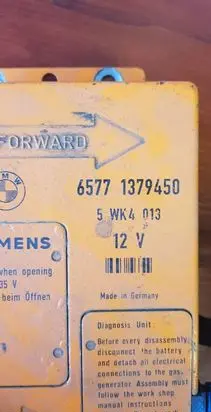 BMW 7 E32 Airbag deployment crash/impact sensor 65771379450