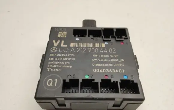 Mercedes-Benz E W212 Door control unit/module A2129004402