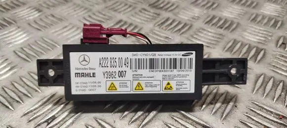 Mercedes-Benz S C217 Air conditioning/heating control unit A2228350049 Y3962007 ENEDP9DKB01187