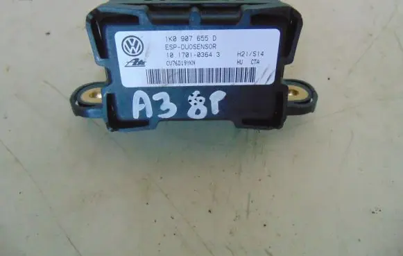 Audi A3 S3 8P ESP acceleration yaw rate sensor 1K0907655D