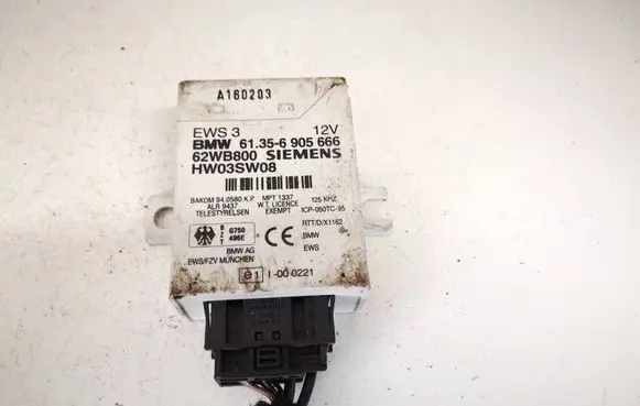 BMW 3 E46 Immobilizer control unit/module 61356905666 61.35-6905666