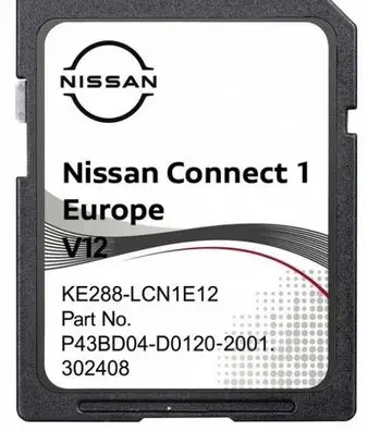 Nissan Note (E11) Navigation maps CD/DVD KE88LCN1EV12