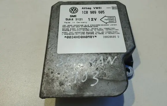 Volkswagen Sharan Airbag control unit/module 1C0909605 39020608D