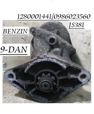 Toyota Corolla E110 Starter motor JS381 0986023560