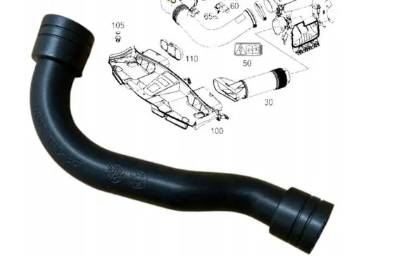 Mercedes-Benz C W204 Breather hose/pipe A2710901429