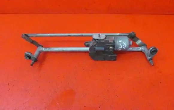 Volkswagen Golf VI Front wiper linkage and motor 5K1955023 3397021379 5K1955119