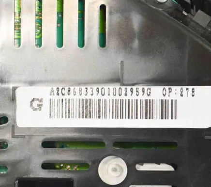 Opel Mokka Speedometer (instrument cluster) A2C86833901002959G