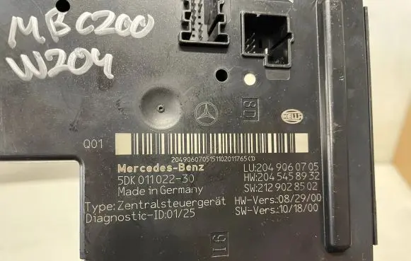 Mercedes-Benz C W204 Comfort/convenience module 5DK011022
