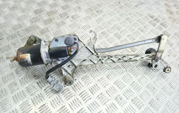 Front wiper linkage and motor
