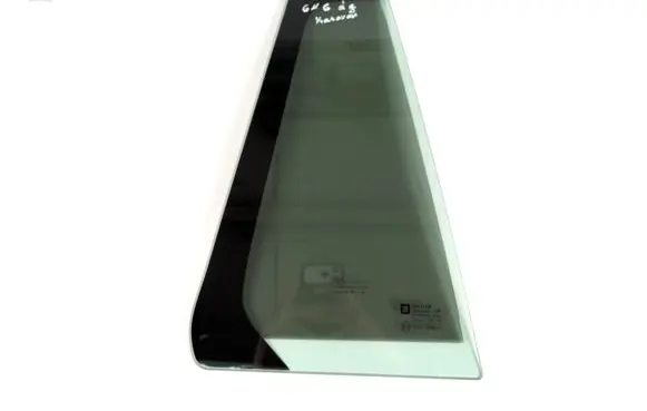 Opel Vectra C Rear vent window glass DOT90AS2M350 43R006711