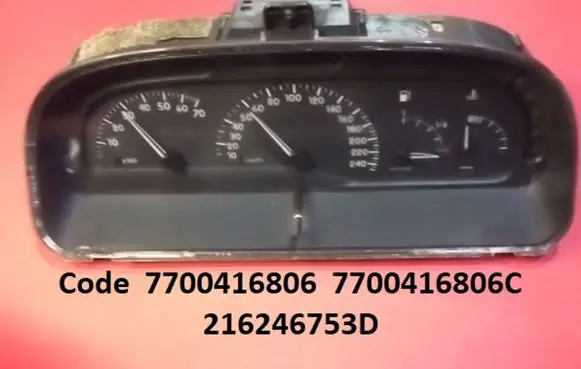 Renault Laguna I Speedometer (instrument cluster) 7700416806 7700416806C