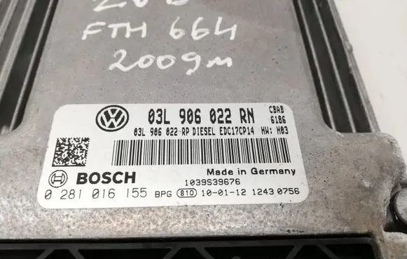Volkswagen Tiguan Engine control unit/module 03L906022RN