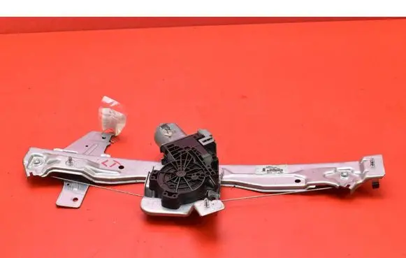 Rear door window regulator with motor