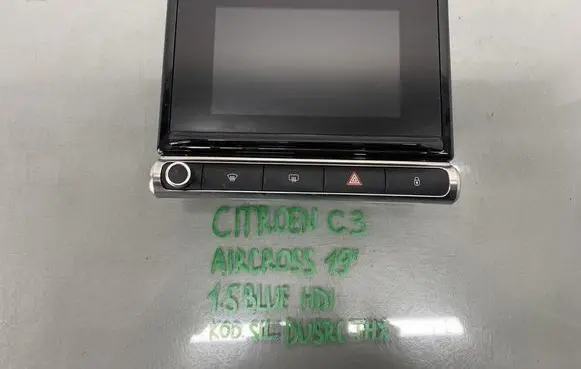 Citroen C3 Aircross Head unit multimedia control 9828476980