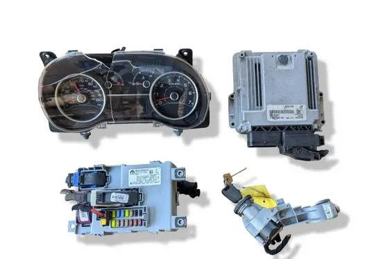 Fiat Doblo Engine ECU kit and lock set 0281033461 46341292