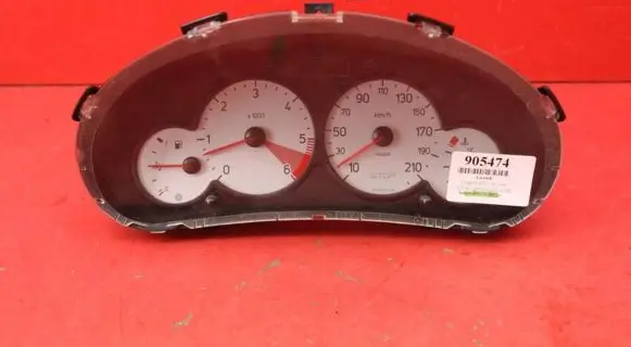 Peugeot 206 CC Speedometer (instrument cluster) 9655976280