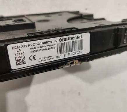Renault Laguna III Comfort/convenience module 284B12402R A2C53186524