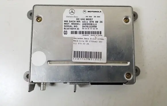 Mercedes-Benz E W211 Bluetooth control unit module A2118700026