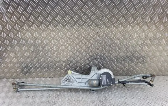 Front wiper linkage and motor