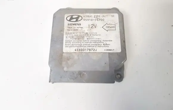 Hyundai Santa Fe Airbag control unit/module 9591026700 5w43045
