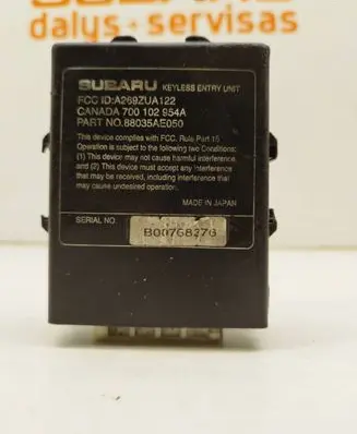 Subaru Outback Keyless (KESSY) go control unit/module 88035AE050 P00768376 300768376