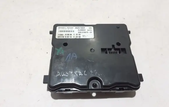 Renault Austral Air conditioning/heating control unit 285251905R