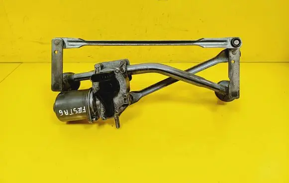 Front wiper linkage and motor