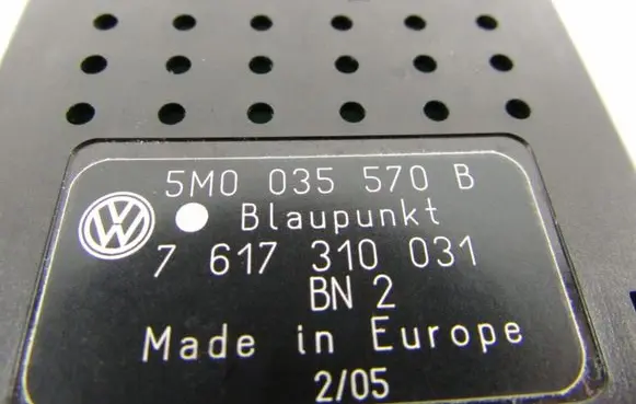 Volkswagen Golf V Other control units/modules 5M0035570B